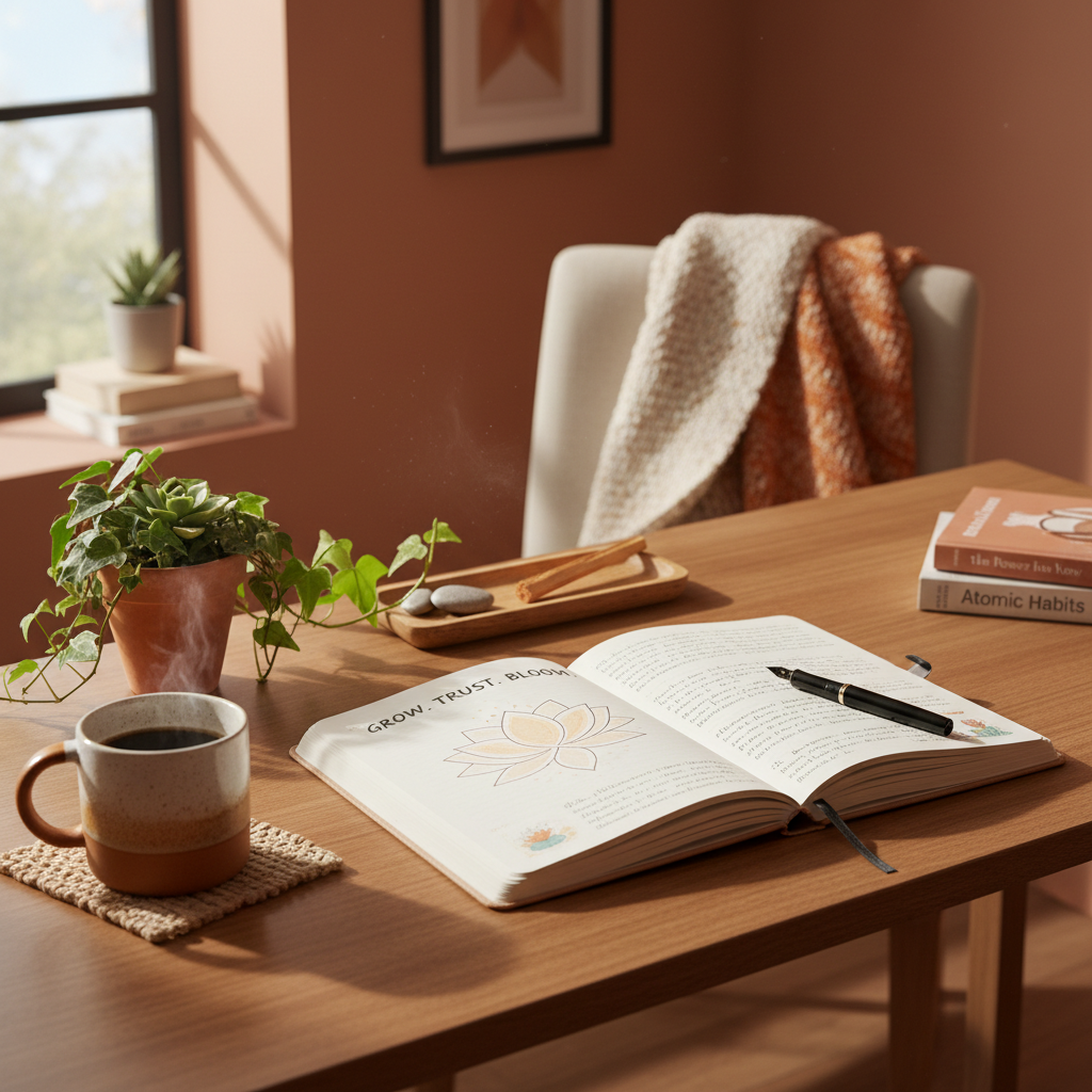Mindful living journal for 90-day transformation