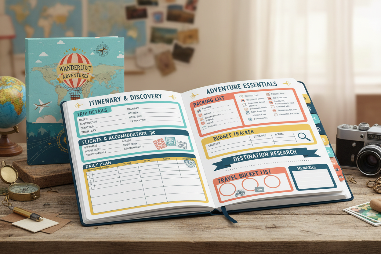 Travel Planner Tools Complete Trip Planning and Organization Kit