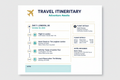 Travel Itinerary Template Professional Trip Schedule and Day Planner