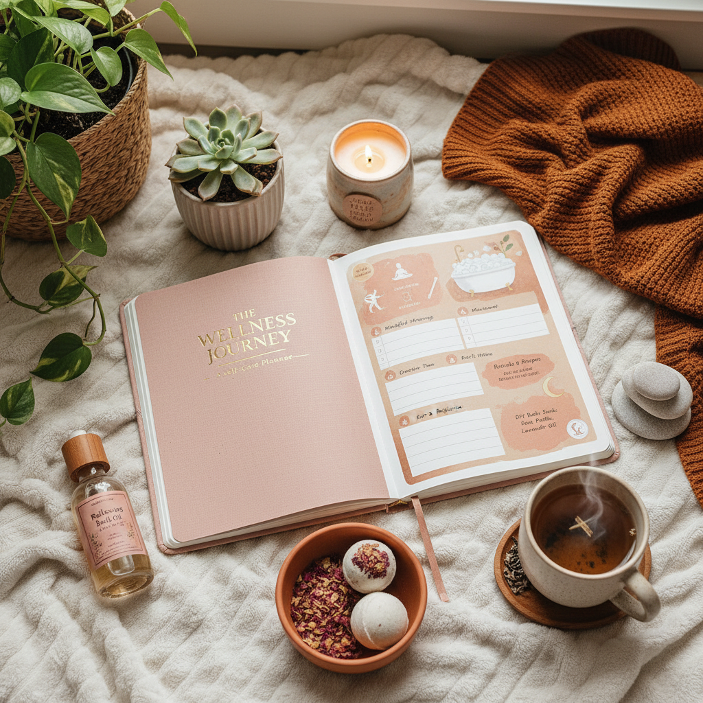 Self-care planner and wellness tracker