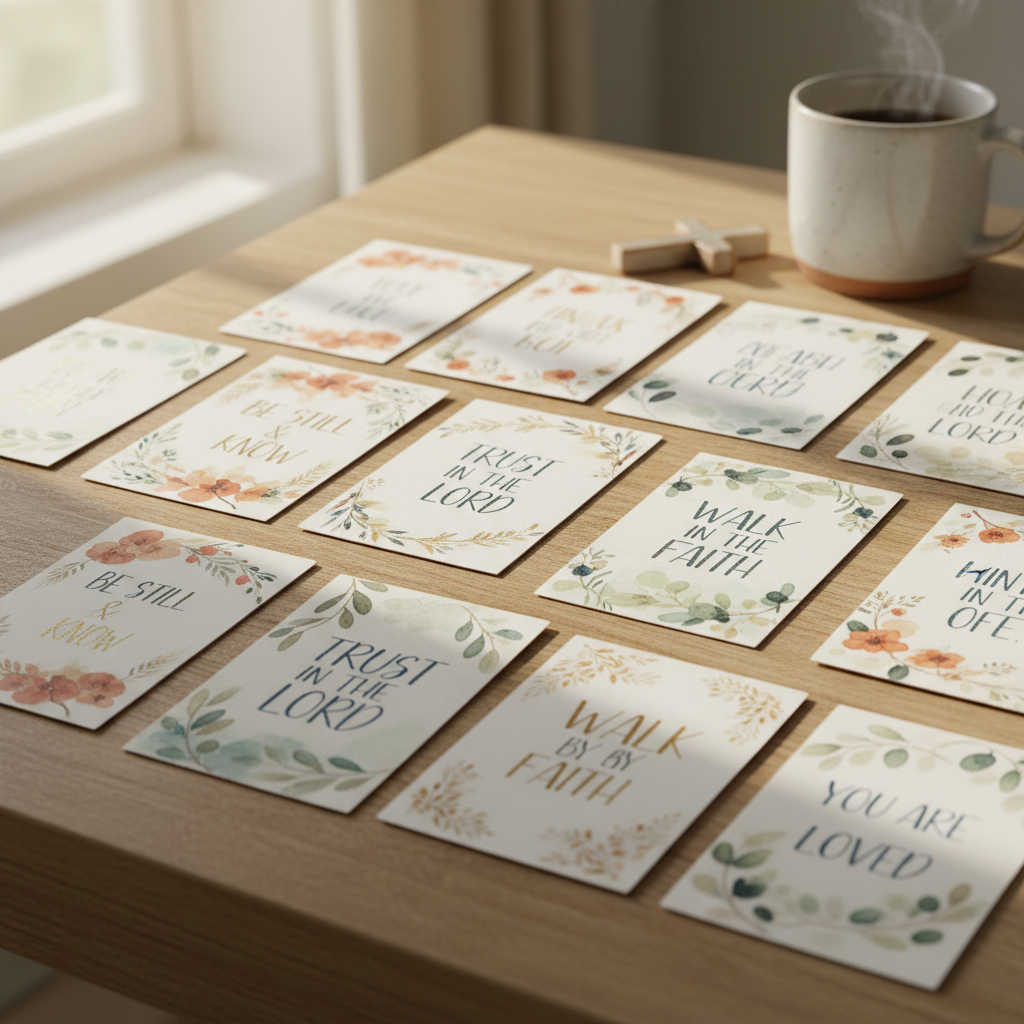 Biblical healing affirmations scripture cards