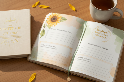 52-Week Gratitude Journal Weekly Mindfulness and Thankfulness Planner