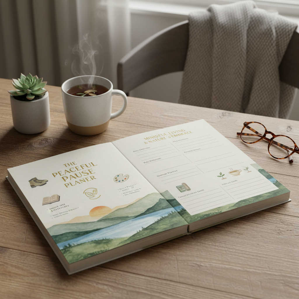 Digital detox planner for screen-free living