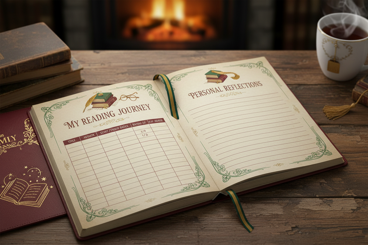 Digital Reading Journal Book Tracker and Literary Log