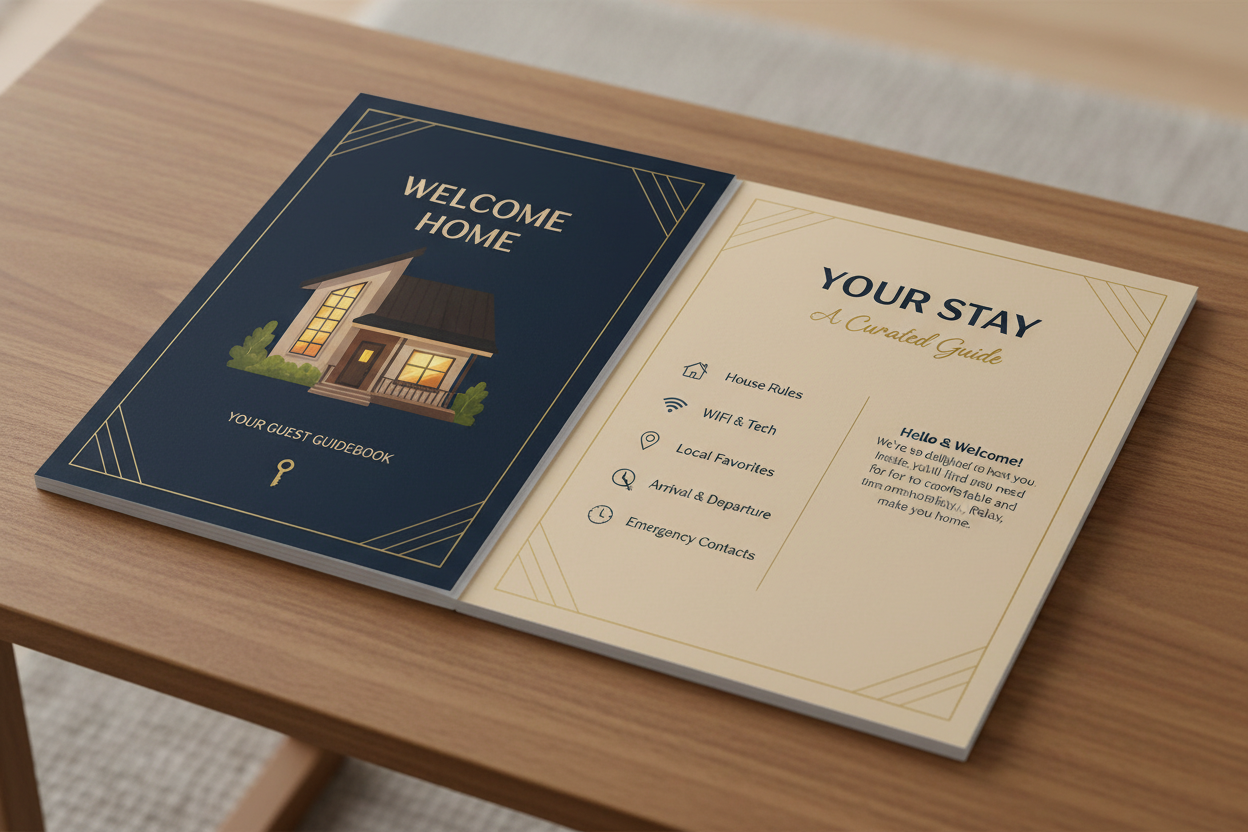 Airbnb Welcome Book Template Professional Guest Guide for Vacation Rentals